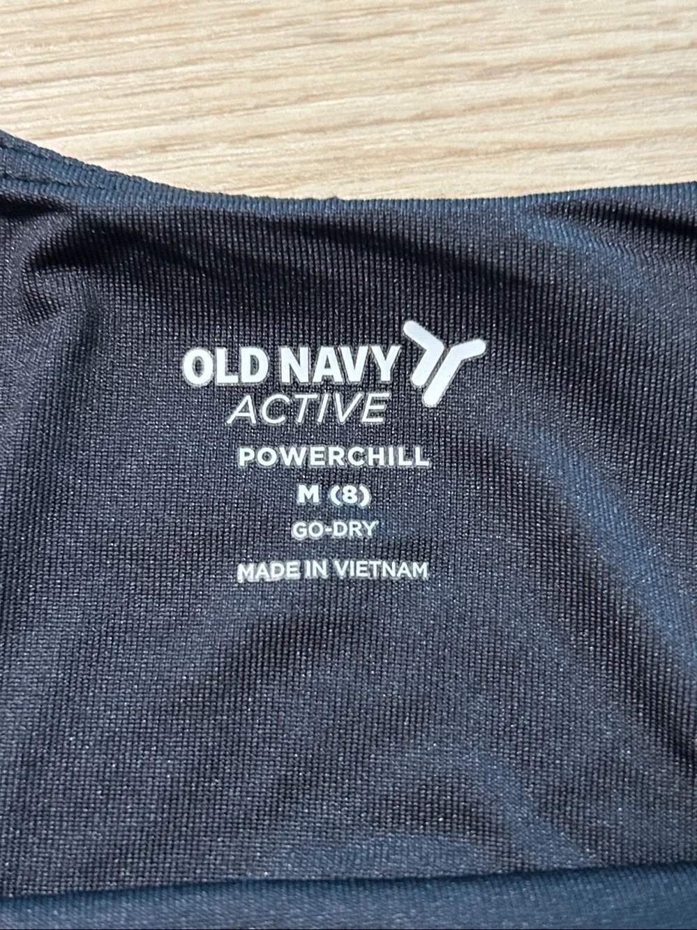 Old Navy Active Powerchill Go-Dry Black Sports Bra -Cropped Bra- M 8 -for Girls